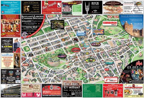 edinburgh map city centre|edinburgh sightseeing map.
